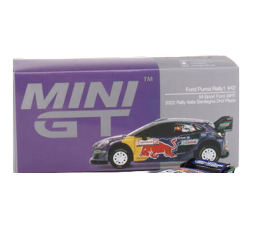 Mini GT 1/64 Ford Puma Rally1 M-Sport Ford WRT 2022 Rally Italia Sardegna Place Mini GT 1/64 Ford Puma Rally1 M-Sport Ford WRT 2022 Rally Italia Sardegna Place