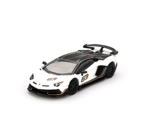 Mini GT 1/64 Lamborghini Aventador SVJ 63 Bianco Asopo Mini GT 1/64 Lamborghini Aventador SVJ 63 Bianco Asopo