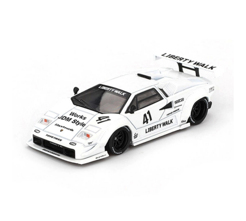 Mini GT 1/64 Lamborghini Countach LB-WORKS White 2024 Tokyo Auto Salon - Blister Paket