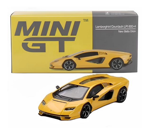 Mini Gt 1/64 Lamborghini Countach LPI 800-4 New Giallo Orion Mini Gt 1/64 Lamborghini Countach LPI 800-4 New Giallo Orion