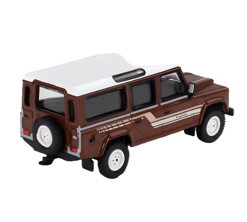 Mini GT 1/64 Land Rover Defender 110 1985 County Station Wagon Russet Brown Mini GT 1/64 Land Rover Defender 110 1985 County Station Wagon Russet Brown
