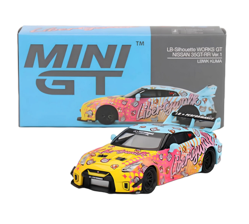 Mini GT 1/64 LB-Silhouette WORKS GT NISSAN 35GT-RR Ver.1 LBWK KUMA MGT00742 Mini GT 1/64 LB-Silhouette WORKS GT NISSAN 35GT-RR Ver.1 LBWK KUMA MGT00742