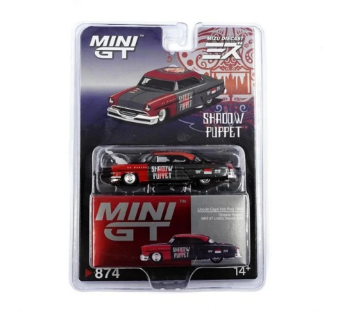 Mini GT 1/64 Lincoln Capri Hot Rod 1954 "Shadow Puppet" MINI GT x MIZU Diecast
