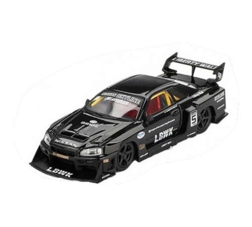 Mini GT 1/64 Nissan LB-ER34 Super Silhouette SKYLINE Black - Blister Paket
