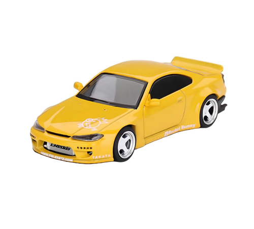 Mini GT 1/64 Nissan Silvia (S15) Rocket Bunny Bronze Yellow MGT00643
