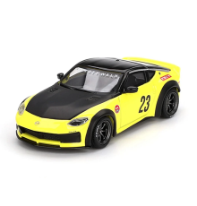Mini GT 1/64 Nissan Z LB NATION WORKS Ikazuchi Yellow MGT00826