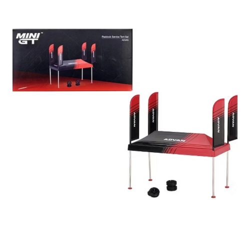Mini Gt 1/64 Paddock Service Tent Set ''ADVAN'' Mini Gt 1/64 Paddock Service Tent Set ''ADVAN''