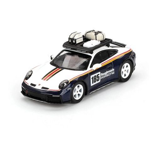 Mini GT 1/64 Porsche 911 Dakar Rallye Design Package White/Gentian Blue Metallic Blister Paket Mini GT 1/64 Porsche 911 Dakar Rallye Design Package White/Gentian Blue Metallic Blister Paket