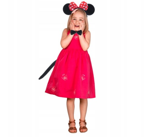 Minnie Mouse Kostüm Seti Taç Kuyruk Papyon Gösteri Seti Minnie Mouse Kostüm Seti Taç Kuyruk Papyon Gösteri Seti