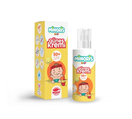 Minoris Baby Organik Güneş Kremi 50 Spf 150ml Minoris Baby Organik Güneş Kremi 50 Spf 150ml