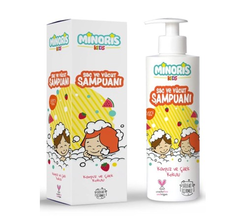 Minoris Kids Organik Saç ve Vücut Şampuanı 400ml