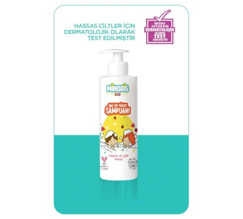 Minoris Kids Organik Saç ve Vücut Şampuanı 400ml