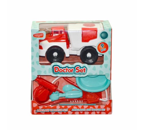 ML492 Ambulanslı Doktor Oyun Seti -Molmo ML492 Ambulanslı Doktor Oyun Seti -Molmo