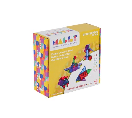MLG-36 Manyetik Blok 36 Parça -Gepettoys MLG-36 Manyetik Blok 36 Parça -Gepettoys