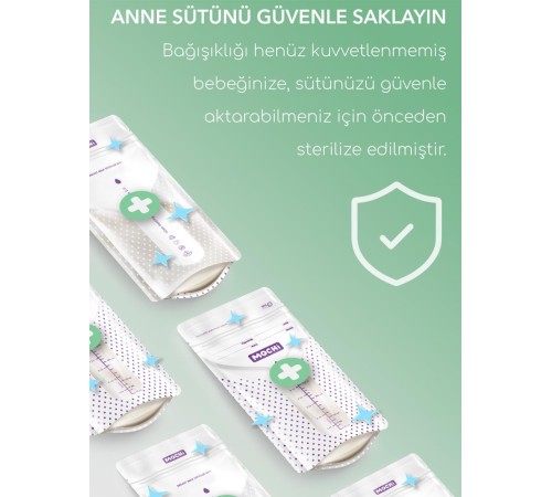 Mochi Anne Sütü Saklama Poşeti 120 Adet Mochi Anne Sütü Saklama Poşeti 120 Adet