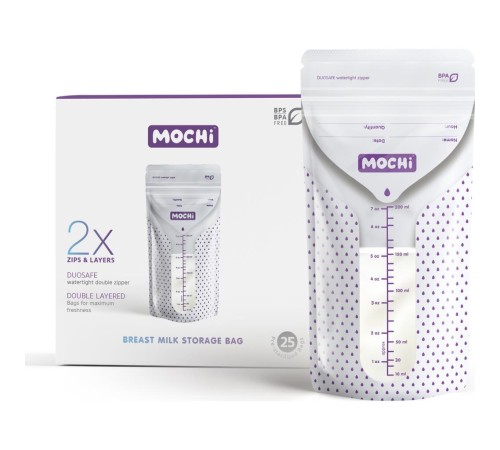 Mochi Anne Sütü Saklama Poşeti 25 Adet 200ml Mochi Anne Sütü Saklama Poşeti 25 Adet 200ml