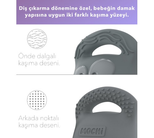 Mochi Diş Kaşıyıcı Gri Mochi Diş Kaşıyıcı Gri