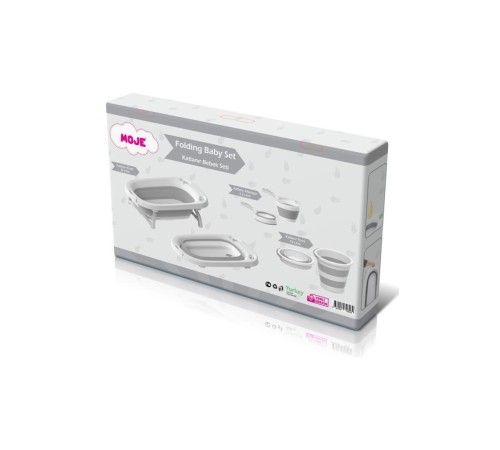 Moje Katlanır Küvet Seti Gri