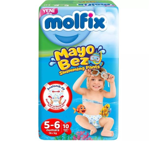 Molfix Mayo Bez 5-6 Beden 14+ Kg 10 Adet Molfix Mayo Bez 5-6 Beden 14+ Kg 10 Adet