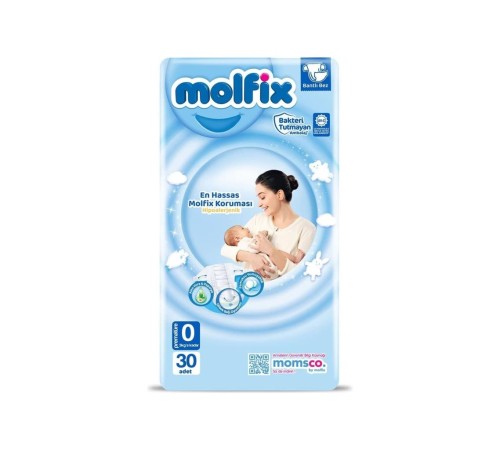 Molfix Premature Bebek Bezi 0 Beden 0-3 Kg 30 Adet Molfix Premature Bebek Bezi 0 Beden 0-3 Kg 30 Adet
