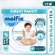 Molfix Premium Bebek Bezi Ultra Fırsat Paketi 5 Beden 11-18 Kg 66 Adet
