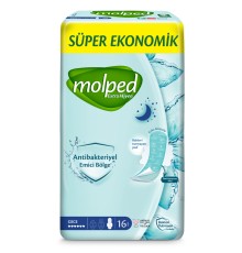 Molped Ekstra Hijyen Gece Ped Süper Eko 16 Adet