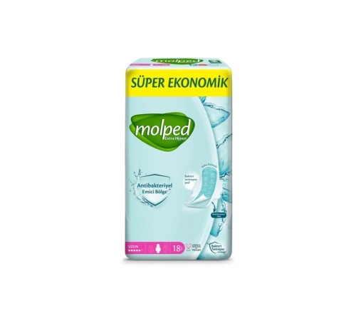 Molped Extra Hijyen Uzun Ped Süper Eko 18 Adet Molped Extra Hijyen Uzun Ped Süper Eko 18 Adet