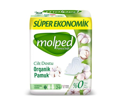 Molped Pure&Soft Normal Ped Süper Eko 24 Adet Molped Pure&Soft Normal Ped Süper Eko 24 Adet
