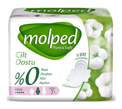 Molped Pure&Soft Uzun Ped 7 Adet Molped Pure&Soft Uzun Ped 7 Adet