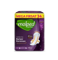 Molped SüperNight Uzun Ped Mega 34 Adet