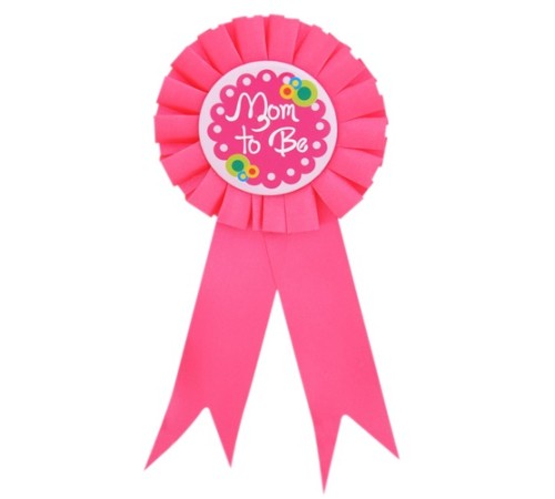 Mom To Be Yazılı Rozet Pembe Renk Mom To Be Yazılı Rozet Pembe Renk