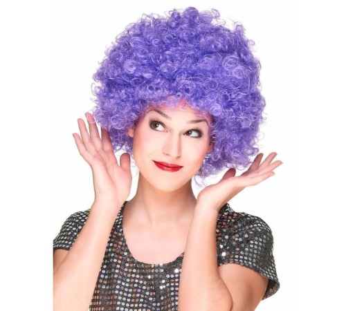 Mor Renk Kıvırcık Afro Bonus Peruk Parti Peruğu Mor Renk Kıvırcık Afro Bonus Peruk Parti Peruğu