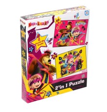 MS7579 Laço Kids Maşa ile Koca Ayı 2 Puzzle 1 Kutuda / 35+60 Parça Puzzle