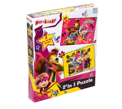 MS7579 Laço Kids Maşa ile Koca Ayı 2 Puzzle 1 Kutuda / 35+60 Parça Puzzle MS7579 Laço Kids Maşa ile Koca Ayı 2 Puzzle 1 Kutuda / 35+60 Parça Puzzle