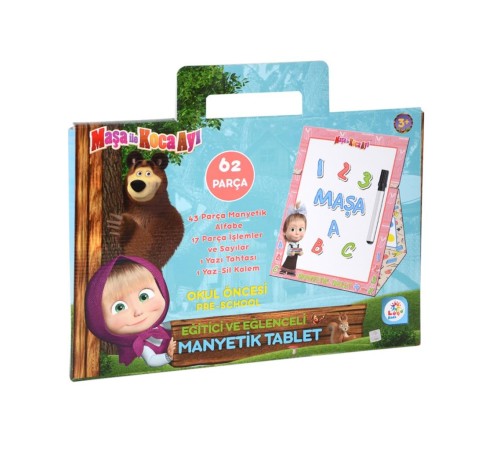 MS7582 Laço, Maşa ile Koca Ayı Manyetik Tablet / +3 yaş MS7582 Laço, Maşa ile Koca Ayı Manyetik Tablet / +3 yaş