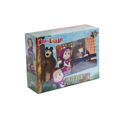 MS7968 Maşa ile Koca Ayı 100 Parça Puzzle -LaçoKids MS7968 Maşa ile Koca Ayı 100 Parça Puzzle -LaçoKids