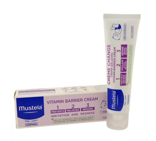 Mustela Baby Vitamin Barrier 1.2.3.Cream Pişik Önleyici Krem 100 ml Mustela Baby Vitamin Barrier 1.2.3.Cream Pişik Önleyici Krem 100 ml