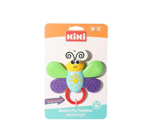 Nessi World AE-2201 Kelebek Dişlik Çıngırak -Kiki Nessi World AE-2201 Kelebek Dişlik Çıngırak -Kiki