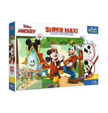 Nessi World PUZZLE-41012 Süper Maxi Mickey 24 Parça Çocuk Puzzle
