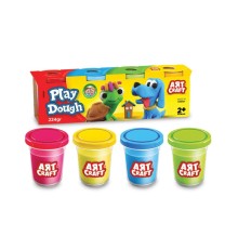03280 Art Craft 4'lü Oyun Hamuru 224 gr  -Dede