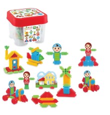03316 Kaktüs Blokları 80 Parça -Dede