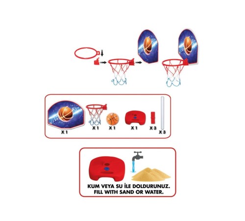 03407 Dede Ayaklı Basket Potası 03407 Dede Ayaklı Basket Potası