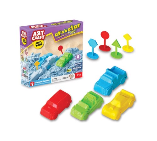03609 Dede, Artsand Arabalar Kum Seti 500 gr / +3 yaş 03609 Dede, Artsand Arabalar Kum Seti 500 gr / +3 yaş