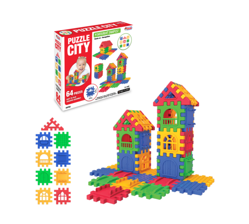 03702 Puzzle City 64 Parça -Dede 03702 Puzzle City 64 Parça -Dede