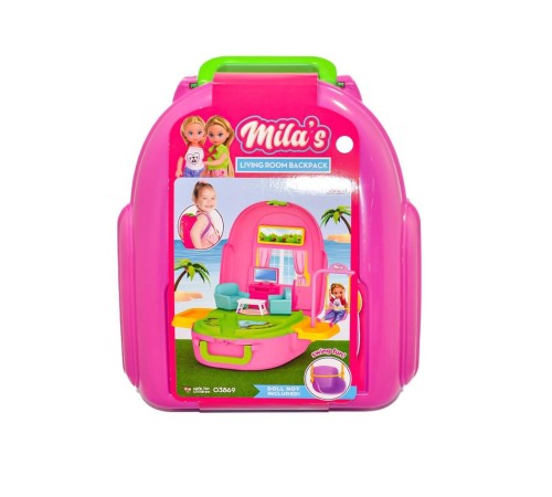 03869 Mila'nın Oturma Odası Set Sırt Çantası - Fen toys 03869 Mila'nın Oturma Odası Set Sırt Çantası - Fen toys