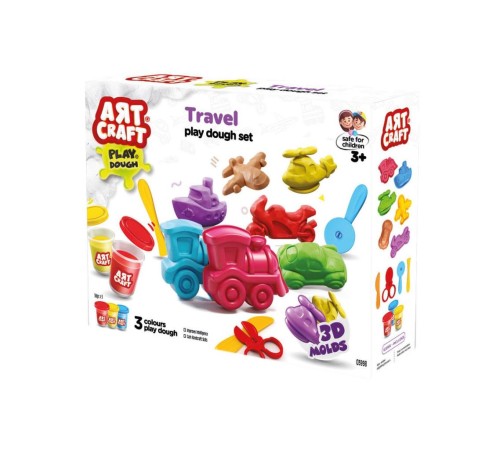03998 Art Craft Seyahat Araçları Hamur Set 168 Gr -Fentoys 03998 Art Craft Seyahat Araçları Hamur Set 168 Gr -Fentoys
