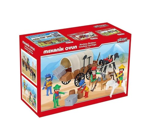 04 003 Mini Mekanik Seri 3 Kovboy Arabası -Pilsan Oyuncak 04 003 Mini Mekanik Seri 3 Kovboy Arabası -Pilsan Oyuncak
