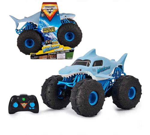 1:15 Monster Jam Megalodon Storm Kumandalı Amfibi Araç 1:15 Monster Jam Megalodon Storm Kumandalı Amfibi Araç