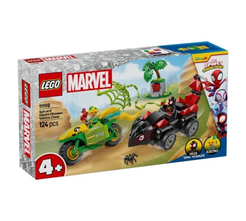11198 Lego Marvel Spidey - Spin ve Electro Dinozor Aracı Takibi 124 parça +4 yaş 11198 Lego Marvel Spidey - Spin ve Electro Dinozor Aracı Takibi 124 parça +4 yaş