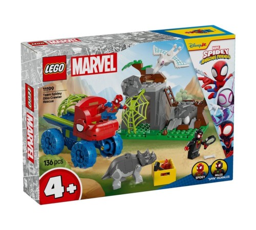 11199 Lego Marvel Spidey-Spidey Ekibi Dinozor Kamyonlu Kurtarma 136 parça +4 yaş 11199 Lego Marvel Spidey-Spidey Ekibi Dinozor Kamyonlu Kurtarma 136 parça +4 yaş